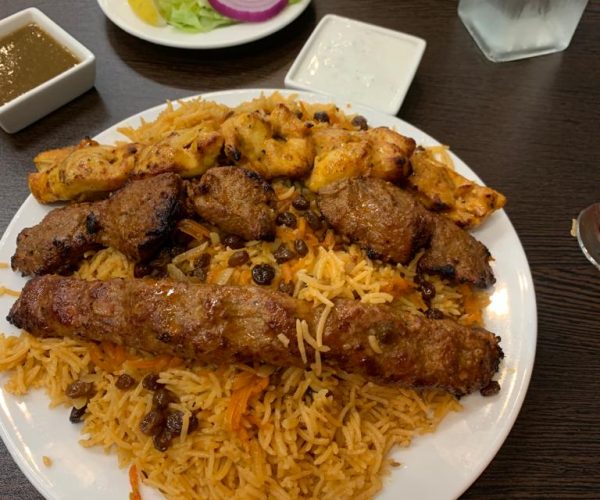 Kabuli Palow with Kabab